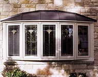Bow Window with Decorative Glass