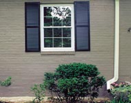 Double Hung Window and Exterior Painting New Shutters
