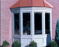 For U Builders Bay window with Azek Trim and Custom Metal roof